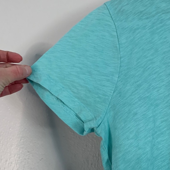 Crew Girlfriend Tee Set of 2 Medium 100% Cotton Pink Blue Basic T-Shirts - Picture 3 of 11